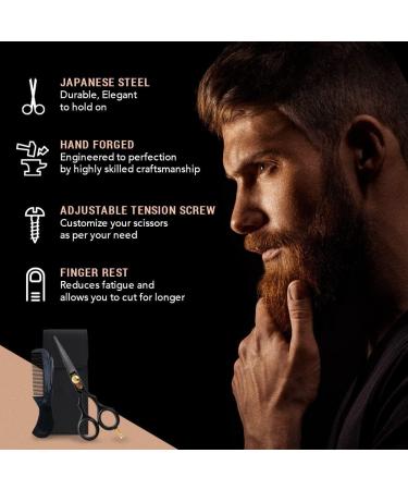 Hair Scissors Set Large and Small Hair Cutting Hairdressing and Trimming Black Scissors Family Care Pack - Buy Online on GoSupps.com