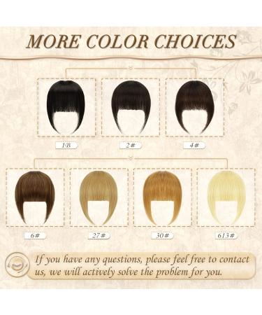 100% Remy Real Hair Clip-In Bangs | Sofeiyan Fringe Extensions | Natural Red-Brown Ponytail Hair for Women - Buy Online on GoSupps.com