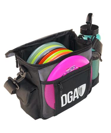 DGA Starter Disc Golf Bag, 5 Pocket Disc Golf Bag Holds 8 to 10 Discs Grey