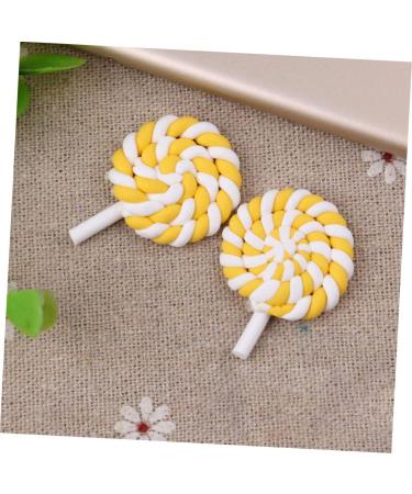  Levemolo Levemolo 20 Pieces Dummy Simulation Lollipop Charms Rainbow Pacifier Photo Prop Craft Lollipop Lovely Charm Polymer Clay Dining Table Party Table - Buy Online on GoSupps.com