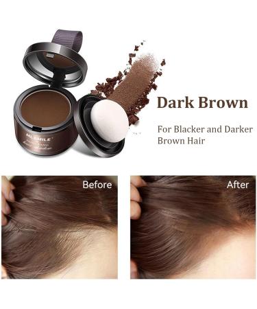 Hairline Powder Root Touch Up Powder Instant Hair Loss Concealer Hair Powder for Thinning Hair Hair Powder Women Windproof & Sweatproof Hair Root Concealer (Dark Brown) - Buy Online on GoSupps.com
