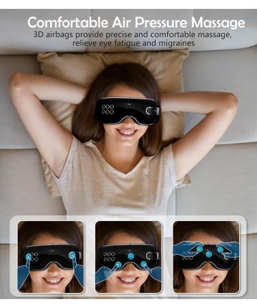 Eye Massager with Heat & Cooling | Relieve Eye Strain Dark Circles & Puffiness | Best Gifts for Relaxation & Sleep - Buy Online on GoSupps.com