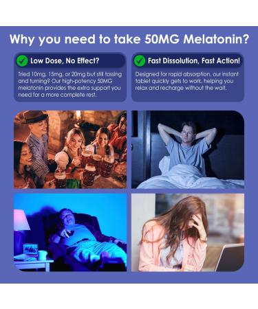 NEVISS Melatonin 50 mg Fast Dissolve Tablets + Ultra High Dose Melatonin 100mg - Buy Online on GoSupps.com