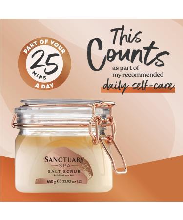 Sanctuary Spa Salt Body Scrub with Dead Sea Salt & Natural Oils - 650g (Pack of 1) | Vegan & Cruelty-Free - Buy Online on GoSupps.com