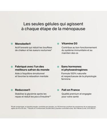 Naali Menopause Transition Capsules Saffron Menobelle Reducose Vitamin D3 Hot flashes Night sweats Food supplements 60 Capsules Treatment 1 Month - Buy Online on GoSupps.com