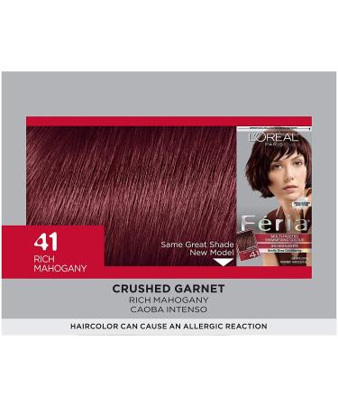 L'Oreal Paris Feria Rich Mahogany Hair Color #41 | Multi-Faceted Shimmering Highlights | 1 Application - Shop Now - Buy Online on GoSupps.com