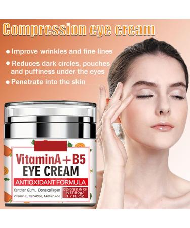 Grospe Anti-Aging Eye Cream Revitalizing Under Carrot Eye Cream with Vitamin E and B5 for Puffiness Dark Circles Fine Lines Moisturizing Firming Eye Cream 1.7 FL Oz - Buy Online on GoSupps.com