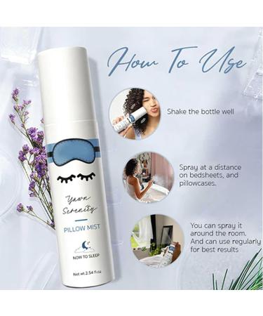 Oveallgo Yawnserenity Ultra Pillow Mist Yawnserenity Pillow Mist Deep Sleep Pillow Spray Fall Asleep Easily and Comfortably (3Pcs) - Buy Online on GoSupps.com