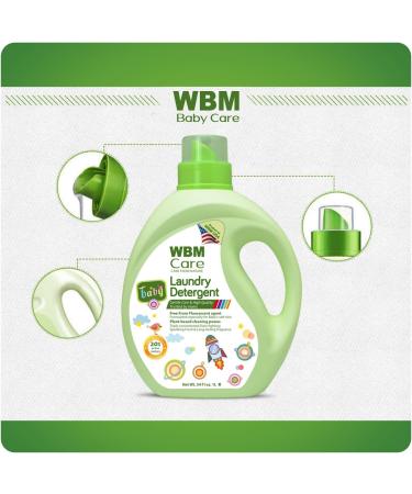 WBM Care Liquid Baby Laundry Detergent - 100 Loads 68 OZ | Eco-Friendly & Gentle for Babies - International Shipping Available - Buy Online on GoSupps.com