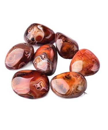 Natural Crystal Rough 1PC Natural Red Agate Stone Crystal Geode Sardonyx Gemstone Polished Palm Ore Rock Specimen Craft Decor (Color : 30-40mm Size : 1Pc) 1Pc 30-40mm