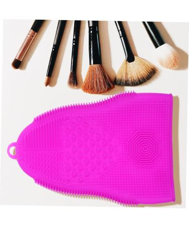 Didiseaon Makeup Brush Cleaning Pad Cosmetic Brush Cleaner Facial Cleaner Facial Cleansing Pads Soft Silicone Face Facial Tool Scrubber Silicone Brush Cleaning Pad Disc Mat Purple Silica Gel 19x13cm Purple - Buy Online on GoSupps.com