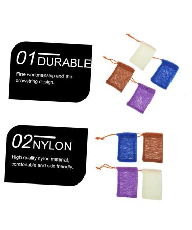 FRCOLOR 16 pcs Soap Bag Foaming Net - Dual Foam African Washcloth & Skin Scrubber for Face Cleansing & Soap Drying | Nylon Bath Towel & Shower Essential - Buy Online on GoSupps.com