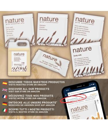 GPQ GESPROQUIMIA SL GPQ Natural shampoo 400 pieces x 8 g 94 natural origin Amenities Hotel with conditioner without parabens for hotel rural house camping B&B cruise made in Spain - Buy Online on GoSupps.com