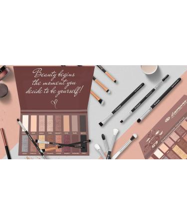 Lamora Au Naturel 16-Color Pro Eyeshadow Palette - Matte + Shimmer - Highly Pigmented Professional Makeup for Natural Bronze Smoky Eye Look - Buy Online on GoSupps.com