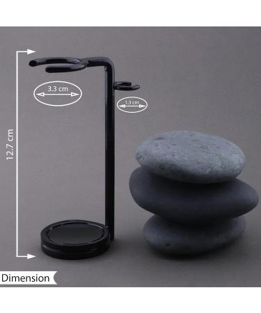 Premium 3 Edge Safety Razor Set with Black Badger Hair Brush & Stand - Ultimate Men's Shaving Kit for a Close Comfortable Shave - International Shipping Available - Buy Online on GoSupps.com