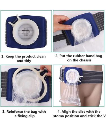 HEAXIY Stoma Support Belt for Colostomy Patients - Prevents Parastomal Hernias & Includes 100 Plastic Bags | International Shipping Available - Buy Online on GoSupps.com