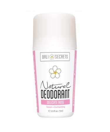 All Natural Deodorant for Women & Men. Organic & Vegan. Pure Ingredients. All Day Protection. 2.5 fl oz Scent: Delicate Rose