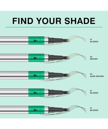 QIC Eyebrow Pencil Waterproof Precision Eyebrow Pencil Ultra Fine Point for Natural 3D Eyebrows Long Lasting Easy to Use CrueltyFree 02 Brown - Buy Online on GoSupps.com