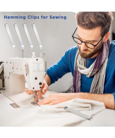 Sewing Clips Stainless Steel Hemming Clips 3 Inches - 30 Pcs Metal Hemming Tool for Fabric Quilting and Marking - Sewing Clips with Measurements for Pinning - Accessories for DIY Projects - Buy Online on GoSupps.com