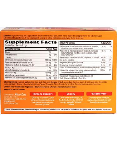 Emergen-C Super Orange - 30 Sachet Pack | Boost Immunity & Energy - Buy Online on GoSupps.com