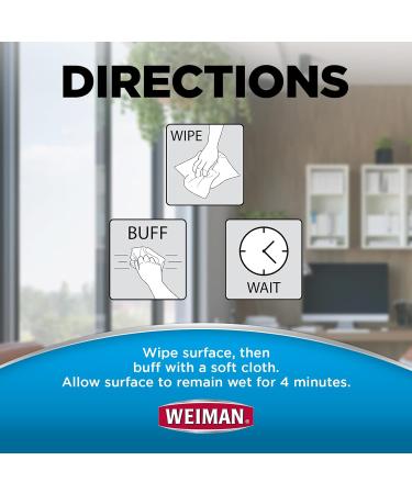Weiman Electronic Disinfecting Wipes - 2 Pack | Safe Laptop Computer & Screen Cleaner | 15 Count - Buy Online on GoSupps.com