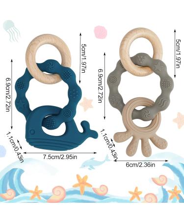Utensilsto Baby Bite Ring - 2-Piece Dental Aid for Teething | Safe Teething Toys for Boys & Girls (6 Months+) - Buy Online on GoSupps.com