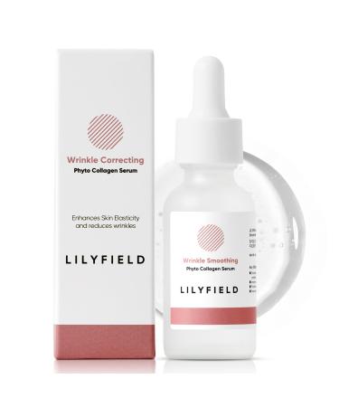LILYFIELD Wrinkle Correcting Serum with Phyto Collagen & Vitamin C. Korean Skincare. Anti-Aging Target Dark Spots and Fine lines Smoothing All Skin Types. Korean Skin care 30ml 1 fl. oz