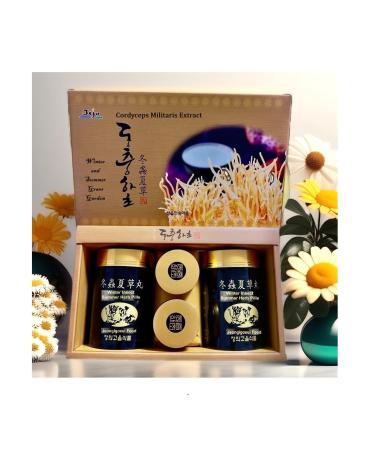 123 UBuy Shop_Korea Premium Cordyceps Militaris Extract 95% Authentic Cordyceps in Easy-to-Swallow Pills 1 000g (400gX2EA 100gX2EA)