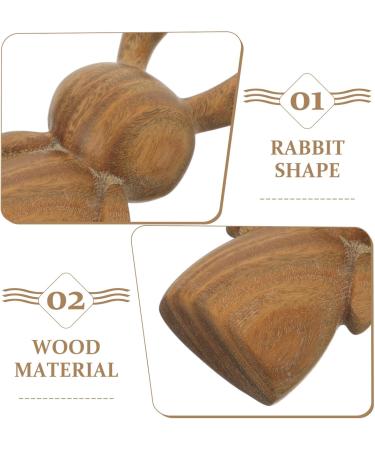 Shop Minkissy Natural Rabbit Shape Sandalwood Gua Sha Massage Tools for Eyes & Face - Enhancing Beauty & Relaxation - Buy Online on GoSupps.com