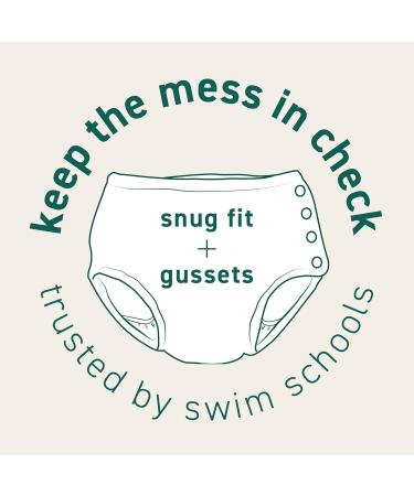 Eco Snap Swim Diaper - Aqua Dinosaurs for 24 Months (18-24m) | Green Sprouts | International Shipping - Buy Online on GoSupps.com