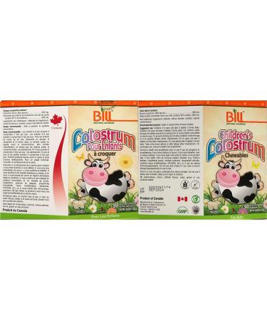 Children's Colostrum 90 chewables Bill Natural Sources(Bill Beauty) (Pack Option) (90 count (Pack of 2)) - Buy Online on GoSupps.com