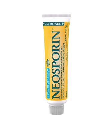 Neosporin First Aid Antibiotic Cream Maximum Strength Pain Relief 1 Ounce