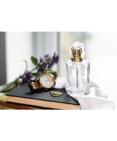 Luxury 50ml Perfume Atomizer - Empty with Crystal Cap in Gold | International Shipping Available - Buy Online on GoSupps.com