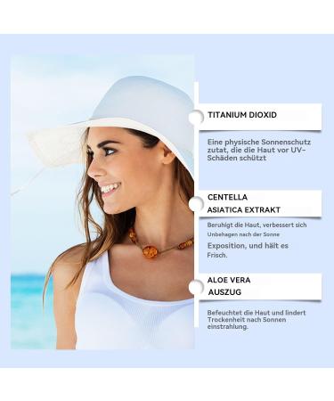 Duqulle Sunscreen SPF 50+ Sun Protection for Women Oil Control Skin Protection 22g Moisturizing Soothing Unisex Travel Outdoor - Buy Online on GoSupps.com