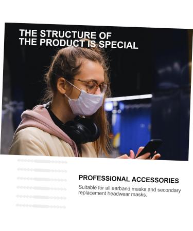 Healeved 40 STK Mask Hooks - Ear Hook Extensions White PP 20x1.8cm 2PCS - Comfortable & Adjustable Mask Straps for Easy Wear - Buy Online on GoSupps.com