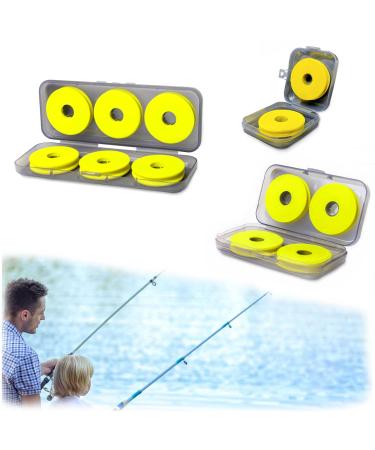 Hezhou 12 pieces of foam straight winder Fishing Pager-winder box fishing line storage Eva wire fishing wrapping board with storage box for hook fishing line
