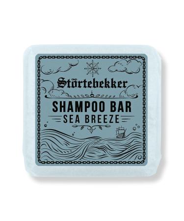 St rtebekker Bar Sea Breeze Premium Shampoo for Men and Women 3-in-1 Shower Soap for Hair Scalp and Beard - Moisturizing Shampoo - Vegan Handmade - 100 g
