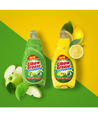Elbow Grease Apple Fresh Green Washing Up Liquid 740ml - Pack of 1 - Buy Online on GoSupps.com