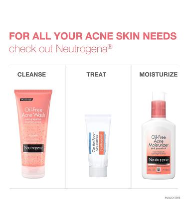 Neutrogena Oil-Free Pink Grapefruit Acne Treatment Face Wash with Vitamin C & 2% Salicylic Acid - Pack of 3 - 6.7 Fl Oz - Buy Online on GoSupps.com