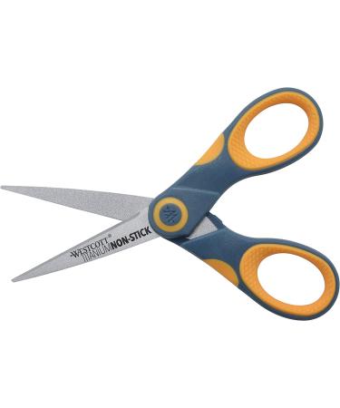 Westcott 14881 5-Inch Non-Stick Titanium Scissors For Office and Home  Yellow/Gray - Buy Online on GoSupps.com