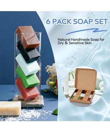 Coffret de savons pour homme 6 pains de savon solide de 100 g gel douche savons pour le visage le corps et les mains savon naturel coffret cadeau pour No l la Saint-Valentin un anniversaire SET 2 - Buy Online on GoSupps.com