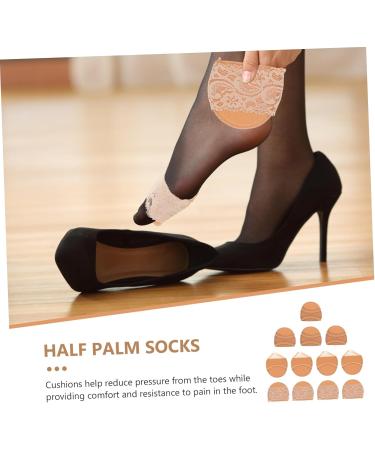 6 Pairs Sole Pad Inserts for Women's Shoes - Cushioned Heel & Toe Fillers for Comfort | Invisible Forefoot Pads - Buy Online on GoSupps.com