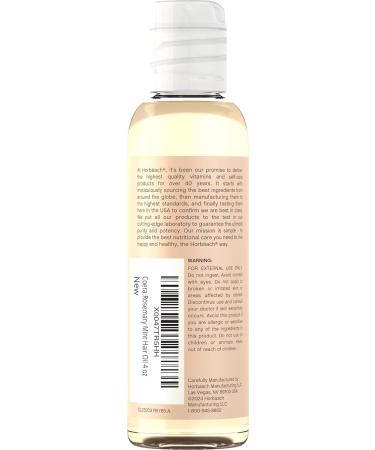Rosemary Mint Hair Oil | 4 fl oz | Hydrating Moisturizing Paraben-Free | Ideal for All Hair Types - Buy Online on GoSupps.com