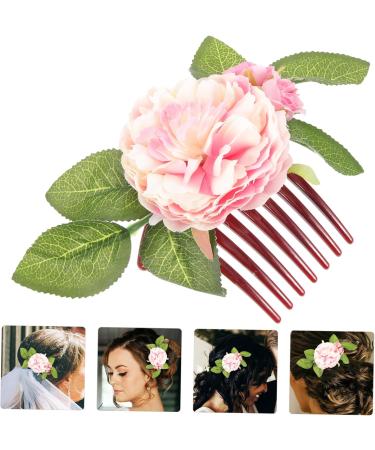 Didiseaon decorate bride hair accessories European fashion flower head fabric the flowers flower hair clips for women vacation side hair comb hair combs for women hair comb flowers for hair - Buy Online on GoSupps.com