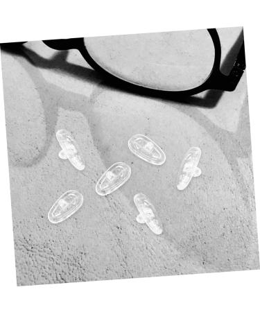 Lurrose 40 Pairs Screw Glasses Nose Pads - Non-Slip Silicone Nose Protection for Glasses Bridge - Replacement Pads for Plastic Frames - Transparent 1.4x0.8cm - Ideal for Comfort & Stability - Buy Online on GoSupps.com