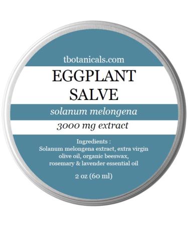 T.botanicals Eggplant Extract Cream 3000 mg Fragrance-Free Balm for Skin Disorders 2 oz 2 Ounce (Pack of 1)