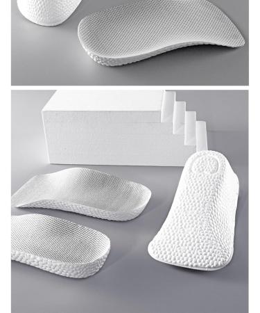 Orthopedic Height Increase Insoles for Men & Women - 3.5cm Arch Support Shoe Lifts for Leg Length Discrepancy - Shock Absorption Heel Lift (Grey - Buy Online on GoSupps.com