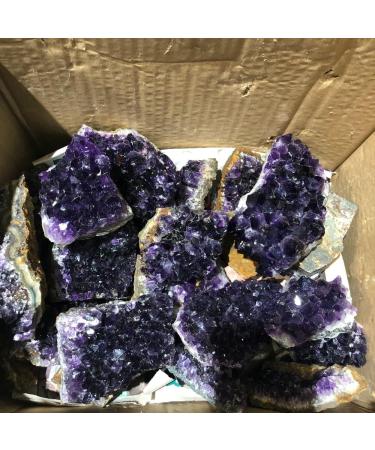 Natural Crystal Rough Natural Crystal Rough Natural Amethyst Quartz Purple Crystal Cluster Stones Specimen Home Decoration Crafts Decoration Ornament (Size : 100-150g) (Size : 180-220g) - Buy Online on GoSupps.com