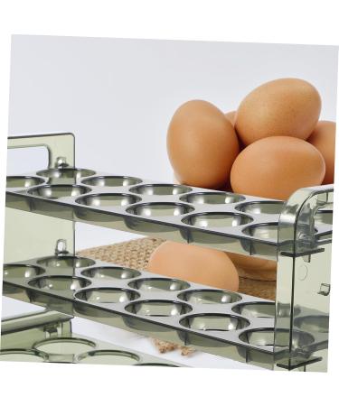 COOLHIYA Egg Cartons Egg Carton Eggs Fridge Door Egg Holder Egg Holder for Fridge Door Egg Stand Storage Box Side Door Green 31.00X17.50X10.50CM - Buy Online on GoSupps.com