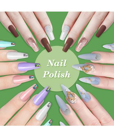 ITHKY 27-Piece Gel Nail Polish Kit | Soak Off UV Led Gel Set - Pink, Blue, Green, Yellow, Silver Glitter | Base Coat, Glossy & Matte Top Coat | Gift Ready | Multi-colored - Buy Online on GoSupps.com